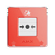 картинка Ajax ManualCallPoint красный Беспроводная настенная кнопка для активации пожарной тревоги вручную от компании Intant
