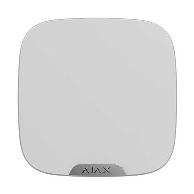 картинка Ajax StreetSiren DoubleDeck белый Беспроводная уличная сирена с креплением для Brandplate от компании Intant