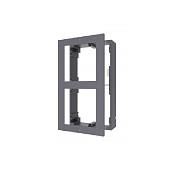 картинка Hikvision DS-KD-ACW2 Накладная монтажная рама на 2 модуля (Авиационный алюминий) от компании Intant