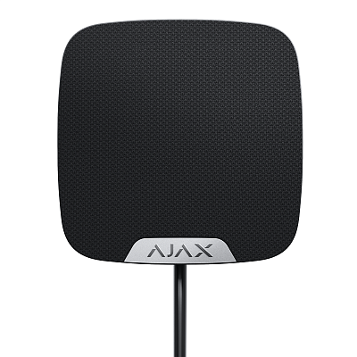 картинка Ajax Fibra HomeSiren черный Проводная домашняя сирена от компании Intant