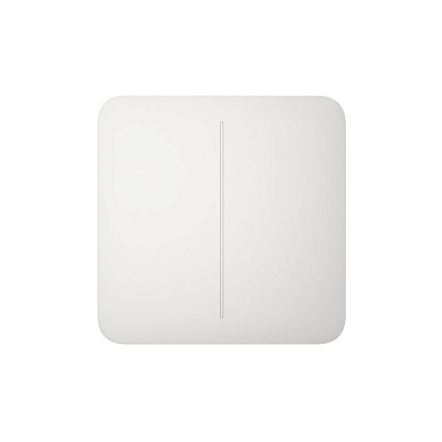 картинка Ajax SoloButton (2-gang) белый Кнопка для двухклавишного выключателя от компании Intant