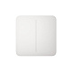 картинка Ajax SoloButton (2-gang) белый Кнопка для двухклавишного выключателя от компании Intant