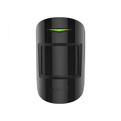 картинка Ajax MotionProtect Plus черный Датчик движения с микроволновым сенсором и с иммунитетом к животным от компании Intant