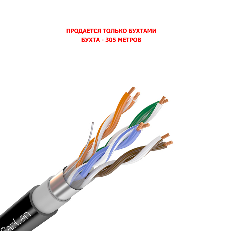 Паритет Parlan F/UTP Cat 5e 4х2х0,52 PVC/PE кабель (провод) от компании ...
