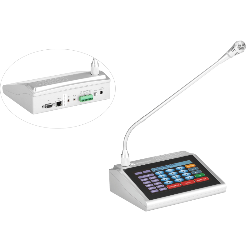 ITC T-7702A Настольный микрофон для внутренней связи с сенсорным ...