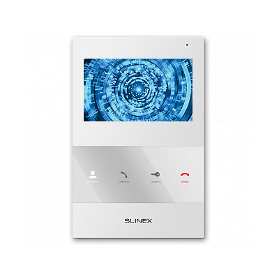 картинка Slinex SQ-04M цвет белый. 4" Цветной домофон c программной детекцией движения от компании Intant