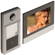 картинка Hikvision DS-KIS604-P(C) Комплект DS-KV8113-WME1 (вызывная панель)+DS-KH6320-WTE1 (монитор 7“)+16гб от компании Intant