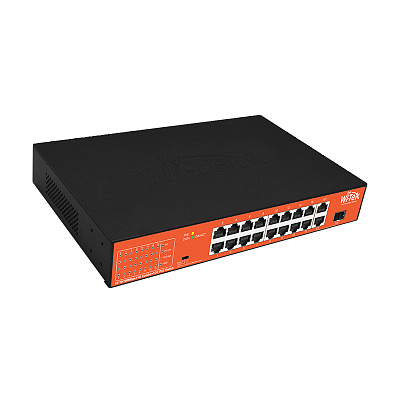 картинка Wi-Tek WI-PS518GH Коммутатор 16-портовый неуправляемый PoE от компании Intant