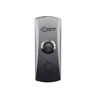 картинка iButton-01 LED Кнопка выхода металлическая накладная с подсветкой (NO контакты) от компании Intant