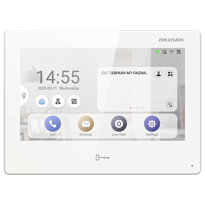 картинка Hikvision DS-KH9310-WTE1(B) видеодомофон на Android,  7" цветной от компании Intant