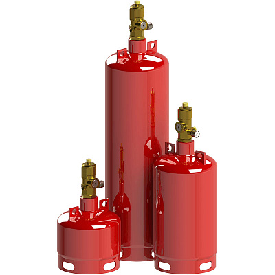 картинка Модуль газового пожаротушения FeniX МГП FX 65-40, V=40л цилиндрический (для реализаций) от компании Intant
