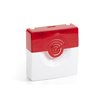 картинка Рубеж ОПОП 124-7 12В (бело/красный) Оповещатель охранно-пожарный свето-звуковой от компании Intant