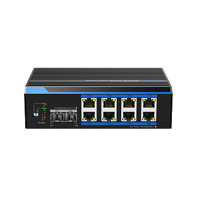 картинка UTEPO UTP7208GE-PoE Промышленный 8-портовый Ethernet-коммутатор PoE с 2-гигабитным портом SFP от компании Intant