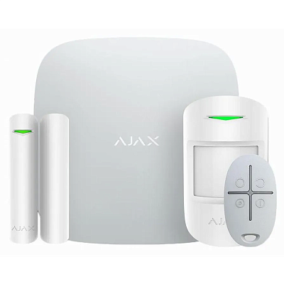 картинка Ajax Hub Kit белый комплект (Hub-1шт, MotionProtect-1шт, DoorProtect-1шт, SpaceControl-1шт) от компании Intant