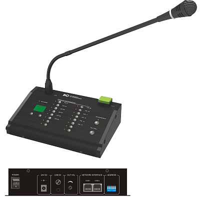 картинка ITC VA-6200RM Аварийная микрофонная консоль на 16 зон с возможностью каскадирования от компании Intant